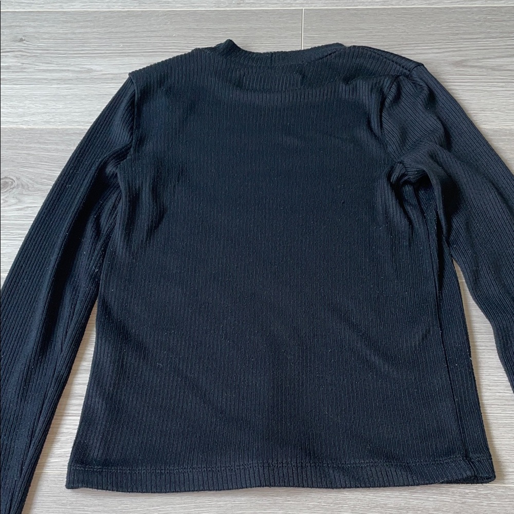 Black Ribbed Kid’s Sweater - Picture 6 of 6
